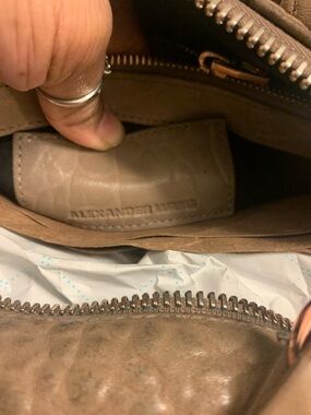 Alexander Wang Taupe Leather Crossbody Pouch